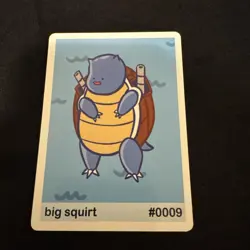 Blastoise Pookiemoot - Pokemon Derp Card Big Squirt #0009 - Image 1
