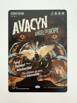 Avacyn Angel of Hope Movie Poster Showcase Borderless MTG Magic Card Mint INR - Image 1