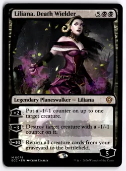 Liliana, Death Wielder NM ECC Commander: Lorwyn Eclipsed MTG - Image 1