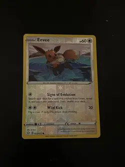 Pokemon TCG Eevee 052/072 Reverse Holo Shining Fates NM-Mint - Image 1