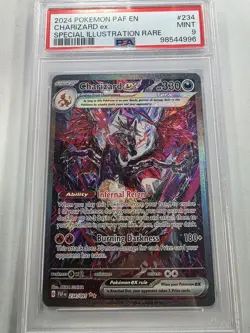 2024 POKEMON PAF EN-PALDEAN FATES SPECIAL ILLUSTRATION RARE CHARIZARD EX PSA 9 - Image 1