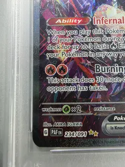 2024 POKEMON PAF EN-PALDEAN FATES SPECIAL ILLUSTRATION RARE CHARIZARD EX PSA 9 - Image 4