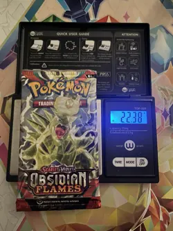 VERY HEAVY! 22.38 Gram Obsidian Flames Pokemon TCG Factory Sealed Booster Pack! - Image 1