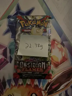 VERY HEAVY! 22.38 Gram Obsidian Flames Pokemon TCG Factory Sealed Booster Pack! - Image 2