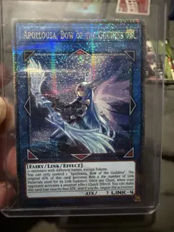Yugioh - Apollousa, Bow of the Goddess (Alt. Art) - QCR - RA02-EN040 - Near Mint - Image 1