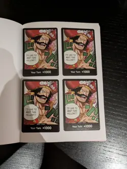 DON !! Card OP13 Gol D. Roger Carrying On His Will One Piece NM/M x 4 - Image 1