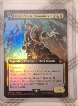 MTG Magic Emet-Selch Unsundered Extended Art Foil Mythic NM Final Fantasy Card - Image 1