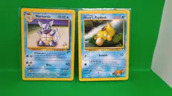 Pokemon TCG - Mistys Psyduck / Wartortle W Stamped 2 Card Promo Lot - Image 1