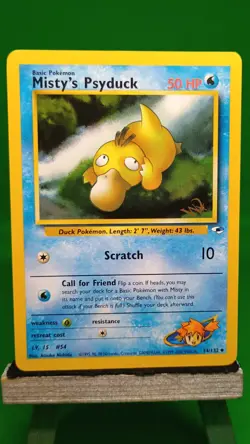 Pokemon TCG - Mistys Psyduck / Wartortle W Stamped 2 Card Promo Lot - Image 2