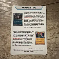 Destined Rivals Build and Battle Trainer Tips Card: Cynthia's Garchomp (v1) - Image 2
