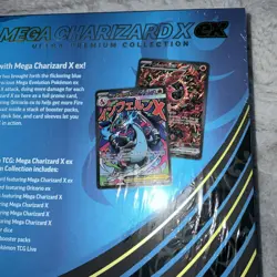 Mega Charizard X ex Ultra Premium Collection Sealed Pokemon Tins & Box Sets New - Image 4