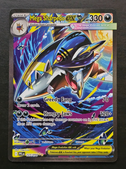 Mega Sharpedo ex 127/094 - Pokemon Phantasmal Flames Special Illustration - Image 1