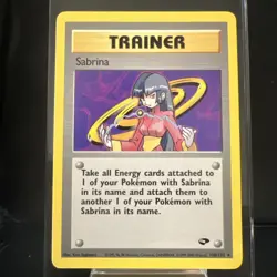 Pokemon TCG Sabrina 110/132 Rare Gym Challenge NM/LP - Image 1