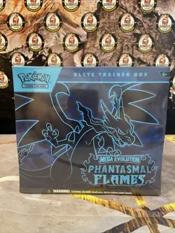 Pokemon TCG Mega Evolution: Phantasmal Flames – Elite Trainer Box – ETB – Sealed - Image 1
