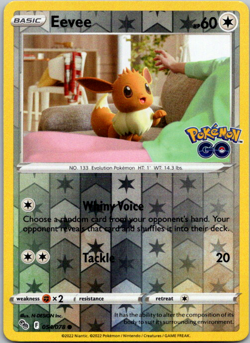 Eevee Common Pokemon GO 054/078 NM - Image 1