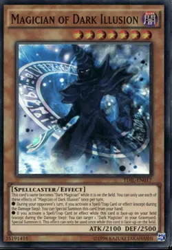 Magician of Dark Illusion Unl Ed Super Rare TDIL-EN017 Yu-Gi-Oh! - Image 1