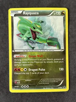 2015 Rayquaza XY64 XY Black Star Promo Holo Pokemon Card LP - Image 1