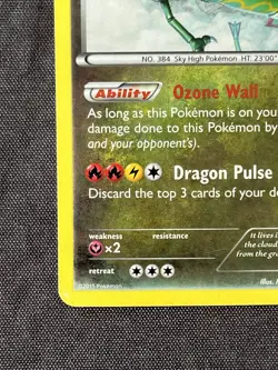2015 Rayquaza XY64 XY Black Star Promo Holo Pokemon Card LP - Image 2