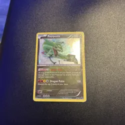 Pokemon TCG Rayquaza XY Black Star Promos Holo Card XY64 MP - Image 1