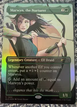 MTG Marwyn, the Nurturer (Rainbow Foil) Secret Lair Slay the Day 1960 NM - Image 1