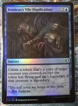 Irenicus's Vile Duplication, CLB: Battle for Baldur's Gate Foil,MTG,#78, NM++ - Image 1