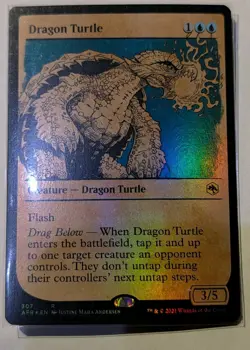 Dragon Turtle (Showcase) Adventures in the Forgotten Realms Foil - MTG RARE - Image 1