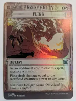 Fling Outlaws of Thunder Junction: Breaking News Foil - MTG - Image 1