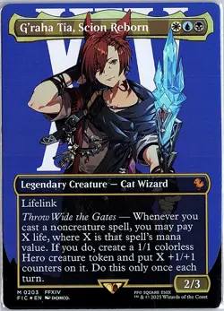 G'raha Tia, Scion Reborn (Borderless) M FOIL FINAL FANTASY 203 NM - Image 1