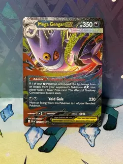 Pokemon TCG Mega Gengar Ex 056/094 Double Rare Phantasmal Flames Near Mint - Image 1