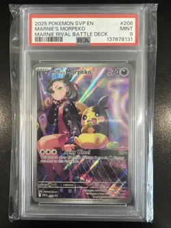 Pokemon Marnie's Morpeko 206 PSA 9 - Image 1