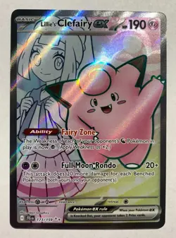 Pokemon TCG: Lillie's Clefairy ex 173/159 Journey Together - Image 1