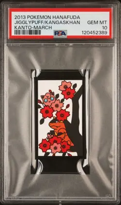 2013 POKEMON HANAFUDA KANTO MARCH JIGGLYPUFF/KANGASKHAN PSA 10 - Image 1
