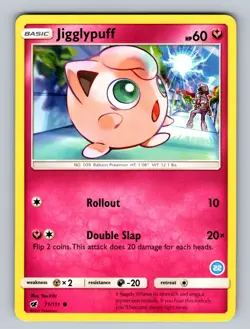 Jigglypuff 71/111 Common SM - Crimson Invasion NM Pokemon TCG - Image 1