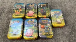 Pokemon TCG Ascended Heroes Mini Tin Collection New Sealed x 7 - Image 1