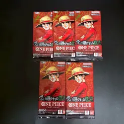 5PACKS OP-13 Carrying On His Will Booster Pack One Piece Japanese SEALED - Image 1