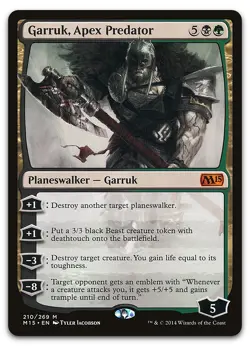 Garruk, Apex Predator #210 (NM) Magic 2015 M15 Magic MTG - Image 1