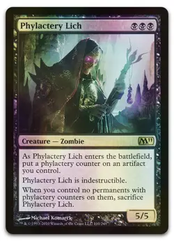 Phylactery Lich #110 (Foil) (NM) Magic 2011 M11 Magic MTG - Image 1