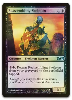 Reassembling Skeleton #112 (Foil) (NM) Magic 2011 M11 Magic MTG - Image 1