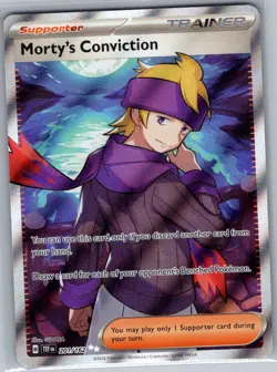 Morty's Conviction 201/162 SV05: Temporal Forces - Pokemon Card - NM - Image 1