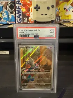 2024 POKEMON SVP EN-SV BLACK STAR PROMO #075 MIMIKYU PSA 9 Mint 4578 - Image 1