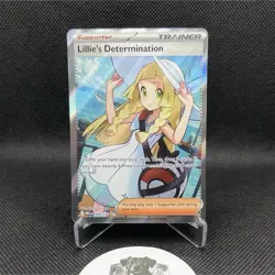 Pokemon TCG Lillie's Determination 169/132 Me01 Full Art Holo Ultra Rare - Image 1