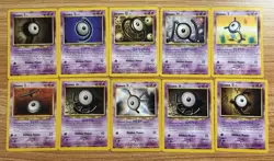 Unown Pokemon Card Lot Neo Discovery/Revelation/Destiny (10 Total) - Image 1