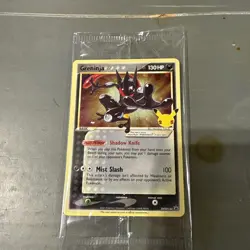 NM/M Pokemon TCG Greninja Gold Star SWSH144 Celebrations Black Star SEALED PROMO - Image 1
