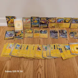Electric Pokemon Card Lot Comes With 190 Cards Including 4 Gx's 3 V's & 2 Ex - Image 3