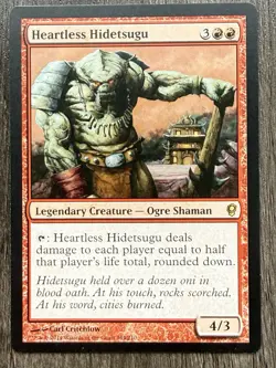 1x Heartless Hidetsugu Conspiracy Regular MTG NM English - Image 1