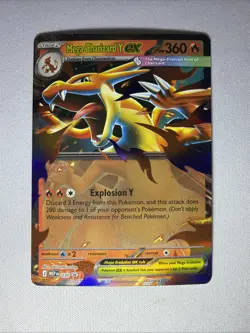 Pokemon TCG Mega Charizard Y Ex 030 Black Star Promo Ascended Heroes NM - Image 1