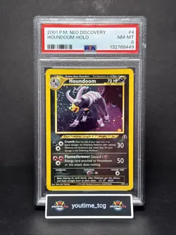 2001 Pokemon Neo Discovery Houndoom-Holo #4 PSA 8 - Image 1
