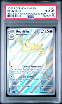 PSA 10 Reuniclus #212 Pokemon SVP Black Star Promos English 2025 - Image 1