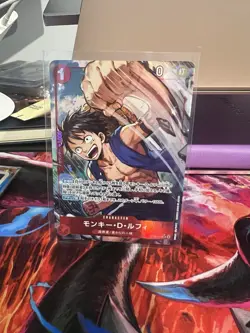 Monkey.D.Luffy SR Alt Art OP14-013 Azure Seas Seven OP14 One Piece Japanese - Image 1
