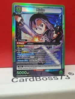 Kirito (087)Union Arena Sword Art Online Super Rare . UEO7BT/SAO-1-087 - Image 3